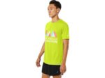 Asics camiseta corta maratón hombres amarillo seguridad - Image 3
