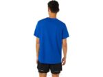 Asics camiseta corta maratón hombres azul rendimiento - Image 2