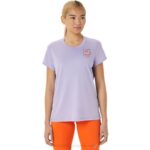 Asics camiseta corta mujer logo fujitrail color vapor