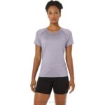 Asics camiseta corta mujer violeta anochecer estilo ligero