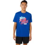 Asics camiseta corta para hombre azul estilo y comodidad