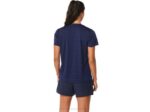 Asics camiseta corta rayas medianoche estilo femenino - Image 2