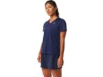 Asics camiseta corta rayas medianoche estilo femenino - Image 3