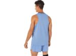 Asics camiseta de carrera masculina rendimiento negro azul armonía - Image 2