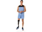 Asics camiseta de carrera masculina rendimiento negro azul armonía - Image 4