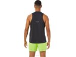 Asics camiseta de carrera masculina rendimiento negro gris grafito - Image 2