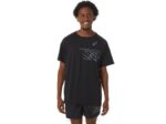 Asics camiseta de hombre con gráfico de meta negro