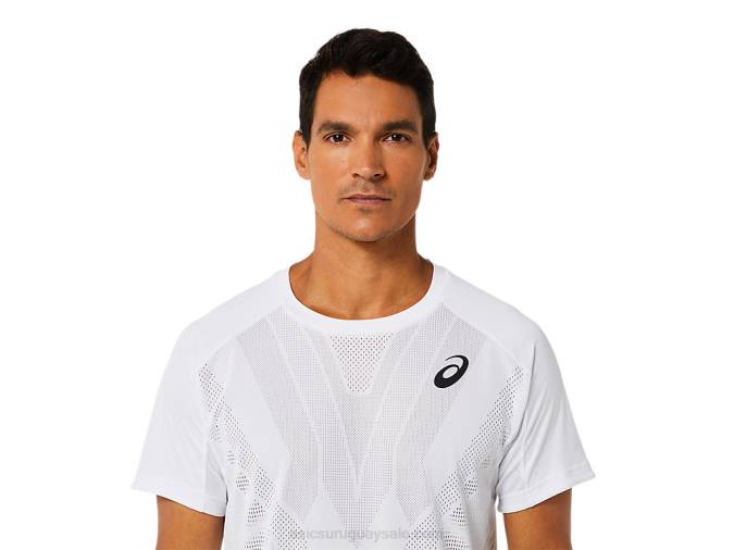 Asics camiseta de hombre manga corta blanca brillante - Image 4