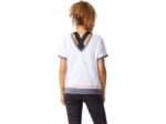 Asics camiseta de manga corta color block blanco y durazno - Image 2