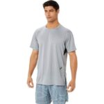 Asics camiseta de manga corta gel-cool hombre brezo yeso