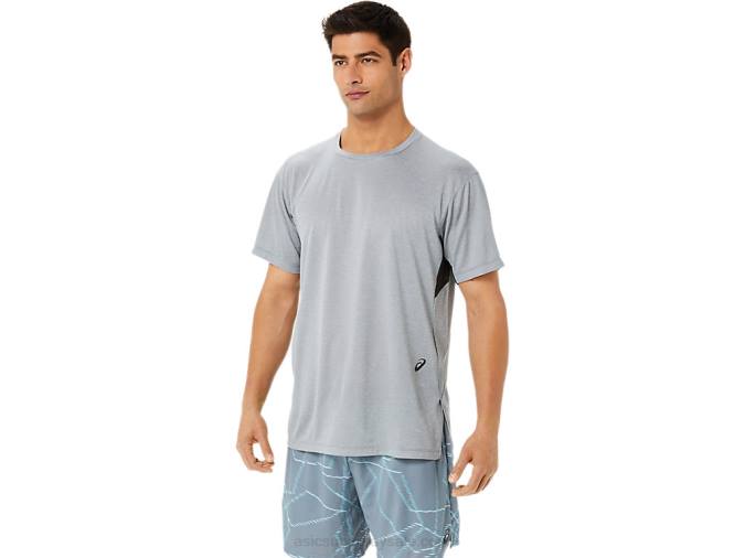 Asics camiseta de manga corta gel-cool hombre brezo yeso - Image 1
