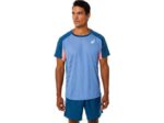 Asics camiseta de manga corta hombre índigo claro estilo moderno