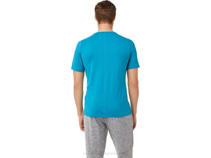 Asics camiseta de manga corta hthr tech azul turquesa para hombre - Image 2