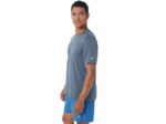 Asics camiseta de manga corta hthr tech hombre azul acero atractivo - Image 3