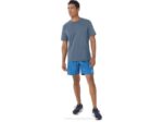 Asics camiseta de manga corta hthr tech hombre azul acero atractivo - Image 5