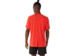 Asics camiseta de manga corta hthr tech rojo fuego para hombre - Image 2