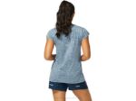 Asics camiseta de manga corta sin costuras mujer azul francés estilo y comodidad - Image 2