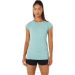Asics camiseta de manga corta sin costuras sabio para mujer estilo y comodidad