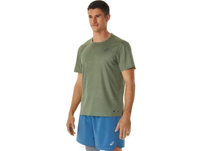 Asics camiseta de manga corta ventilate actibreeze liquen verde para hombre - Image 3
