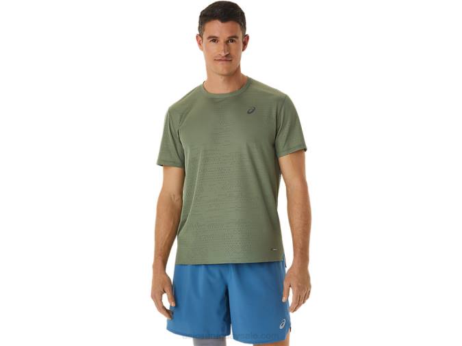 Asics camiseta de manga corta ventilate actibreeze liquen verde para hombre - Image 1