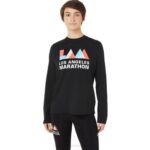 Asics camiseta de manga larga mujer rendimiento negra estilo y comodidad