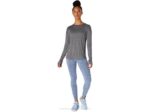Asics camiseta de manga larga mujer rendimiento negro estilo y comodidad - Image 4
