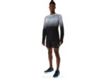 Asics camiseta de manga larga sin costuras hombre negro rendimiento gris - Image 5