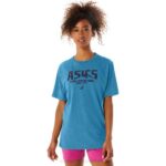 Asics camiseta de montaña 1977 azul brezo estilo único