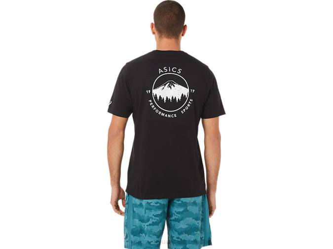 Asics camiseta de montaña rendimiento negro 1977 estilo y confort - Image 2