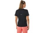 Asics camiseta de mujer cuello en v rendimiento negro gris carbón - Image 2