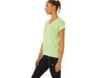 Asics camiseta de mujer manga corta cuello en v verde lima - Image 3