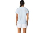 Asics camiseta de rayas corta mujer cielo suave - Image 2