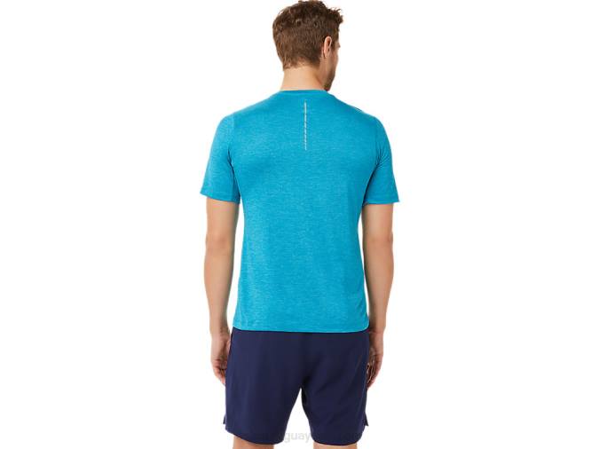 Asics camiseta de rendimiento manga corta hombre azul turquesa - Image 2