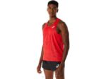 Asics camiseta de tirantes jacquard actibreeze rojo electrico para hombre - Image 3