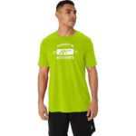 Asics camiseta deportiva de manga corta cáscara de limón