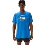 Asics camiseta deportiva de manga corta color lago drive brezo