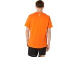 Asics camiseta deportiva manga corta caléndula naranja estilo y confort - Image 2