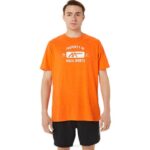 Asics camiseta deportiva manga corta caléndula naranja estilo y confort
