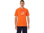 Asics camiseta espiral lang brezo de caléndula tendencia comodidad