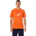 Asics camiseta espiral lang brezo de caléndula tendencia comodidad