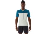Asics camiseta fujitrail hombre verde azulado salvia ligero