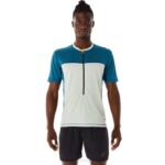 Asics camiseta fujitrail hombre verde azulado salvia ligero