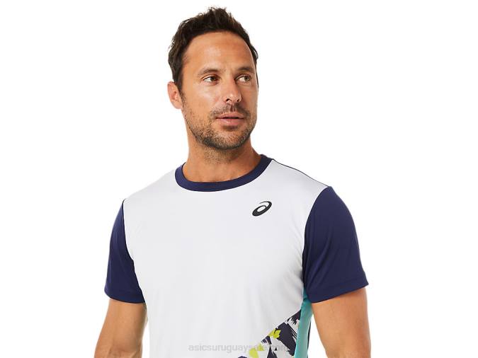 Asics camiseta gráfica corta hombre blanco brillante 2LVJ1531 - Image 4