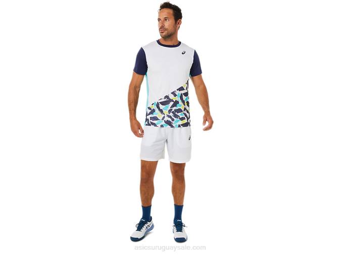 Asics camiseta gráfica corta hombre blanco brillante 2LVJ1531 - Image 5