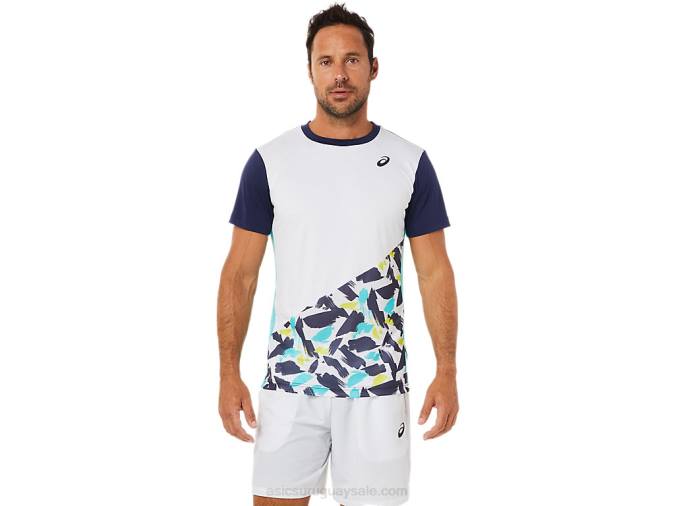Asics camiseta gráfica corta hombre blanco brillante 2LVJ1531 - Image 1