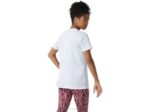Asics camiseta gráfica fuerte 92 mujer blanco coral brillante - Image 2