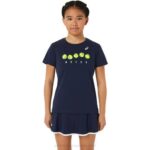 Asics camiseta gráfica tenis niños medianoche estilo divertido