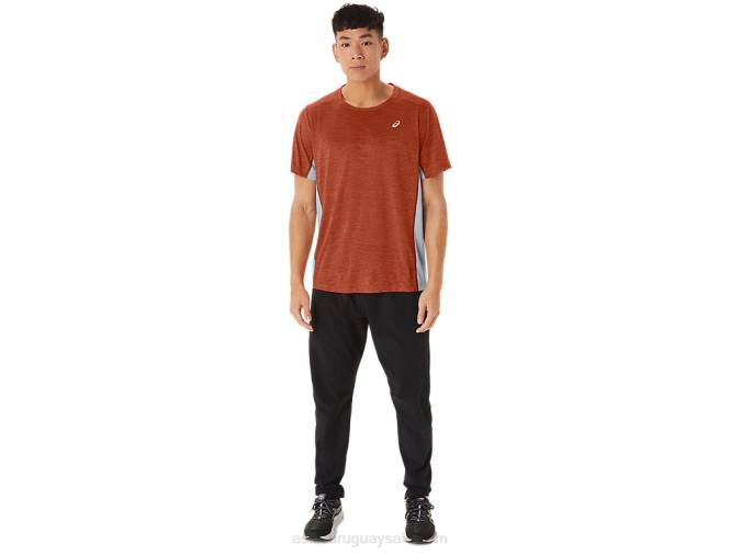 Asics camiseta hombre manga corta latte de especias hoja de roca - Image 4