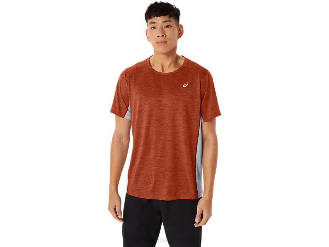 Asics camiseta hombre manga corta latte de especias hoja de roca - Image 1