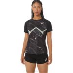 Asics camiseta ligera mujer negro verde rendimiento 2LVJ2337